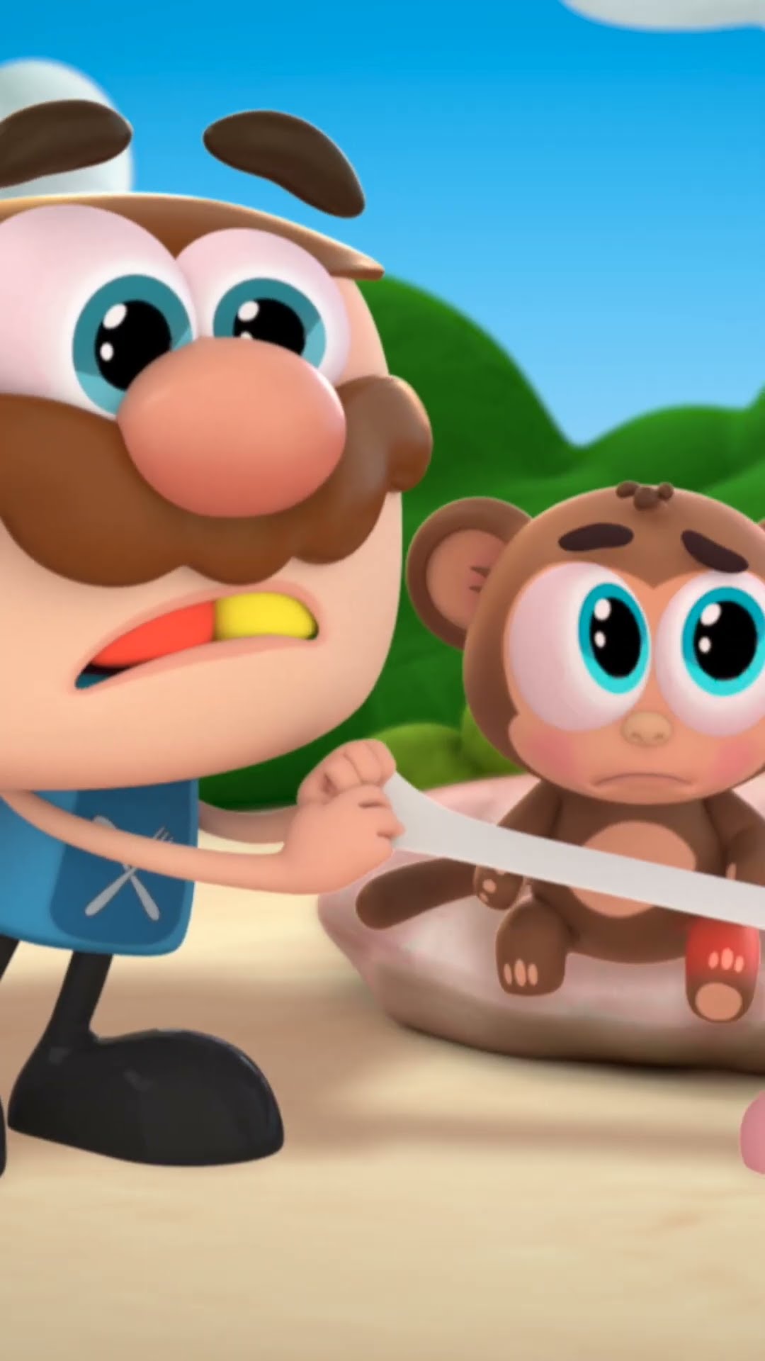 O macaquinho machucou a pata #shorts