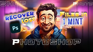 How to Restore Deleted Photoshop Files Fast! #photoshop #graphicsdesgin  #delete