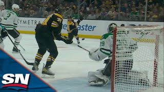 David Pastrnak Unleashes Rocket One-Timer Past Jake Oettinger