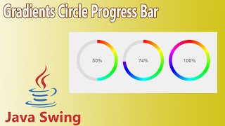 Java Swing - Gradients Circle Progress Bar