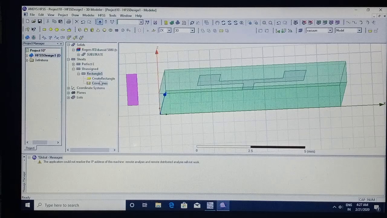 Design of U-Shaped Microstrip patch antenna using ANSYS HFSS || U ...