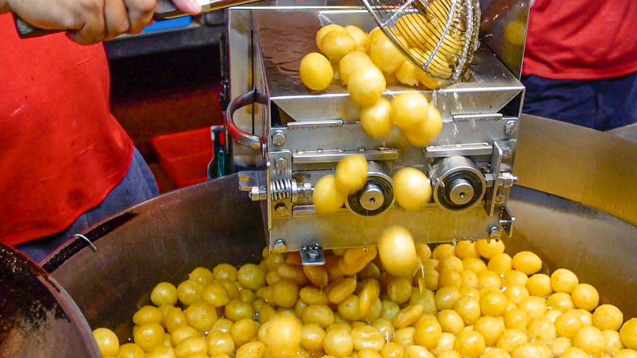 Taiwan Street Food - Fried Sweet Potato Balls / QQ蛋(地瓜球)製作