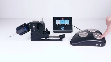 Sensapex uMp-3 micromanipulator: Installation geometry and Virtual Axis software upgrade