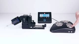 Sensapex uMp-3 micromanipulator: Installation geometry and Virtual Axis software upgrade