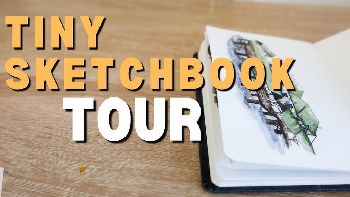 Watercolor travel sketchbook tour + art supplies for travel journaling 