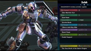 Zudah - Gundam Extreme Versus Maxi Boost ON Combo Guide