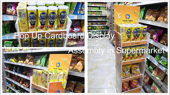 Pop Up Cardboard Display Assembly in Supermarket