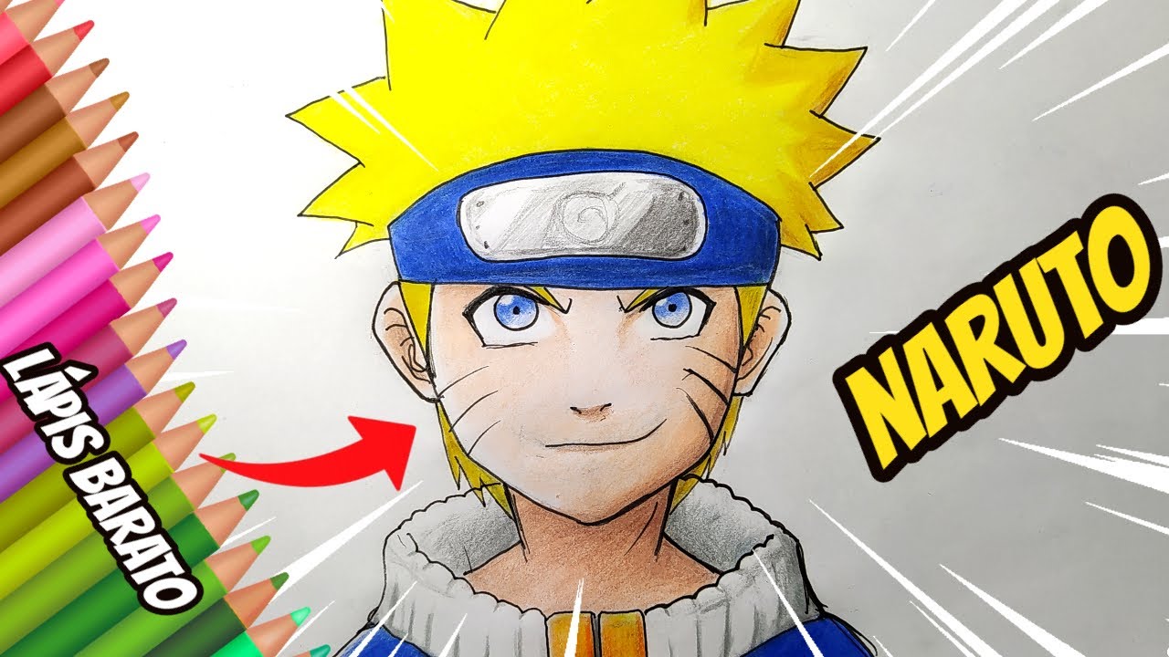 Fácil! como DESENHAR o NARUTO passo a passo fácil (iniciantes) 