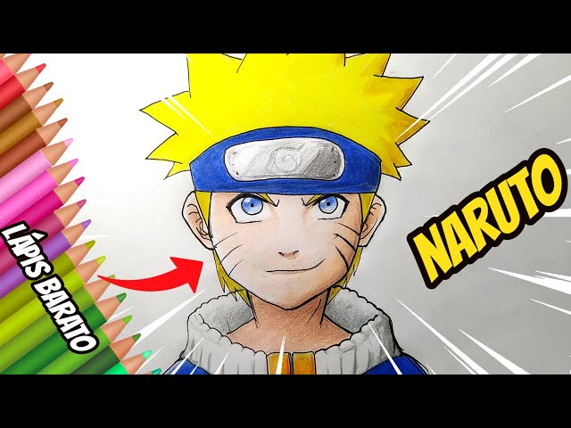 Como desenhar o NARUTO (Corpo inteiro) passo a passo, fácil e