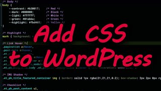 How to Add Custom CSS to Any WordPress Theme