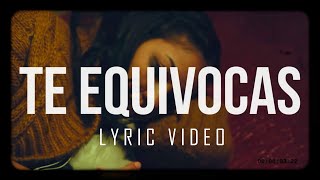 Video thumbnail of "Jon Carlo - Te Equivocas (Lyric Video)"