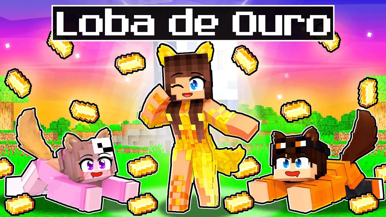 JOGANDO como LOBA de OURO por 24 HORAS no Minecraft ◂Miika▸