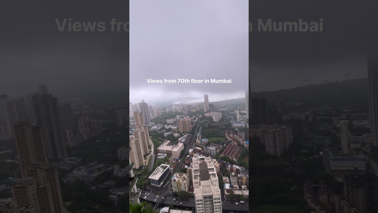 Mumbai. 70 floors above the storm ⛈️ 