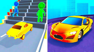 Shape-Shifting vs Race Master 3D 🚗🌀 Satisfying Levels Gameplay Walkthrough Android iOS ZP47