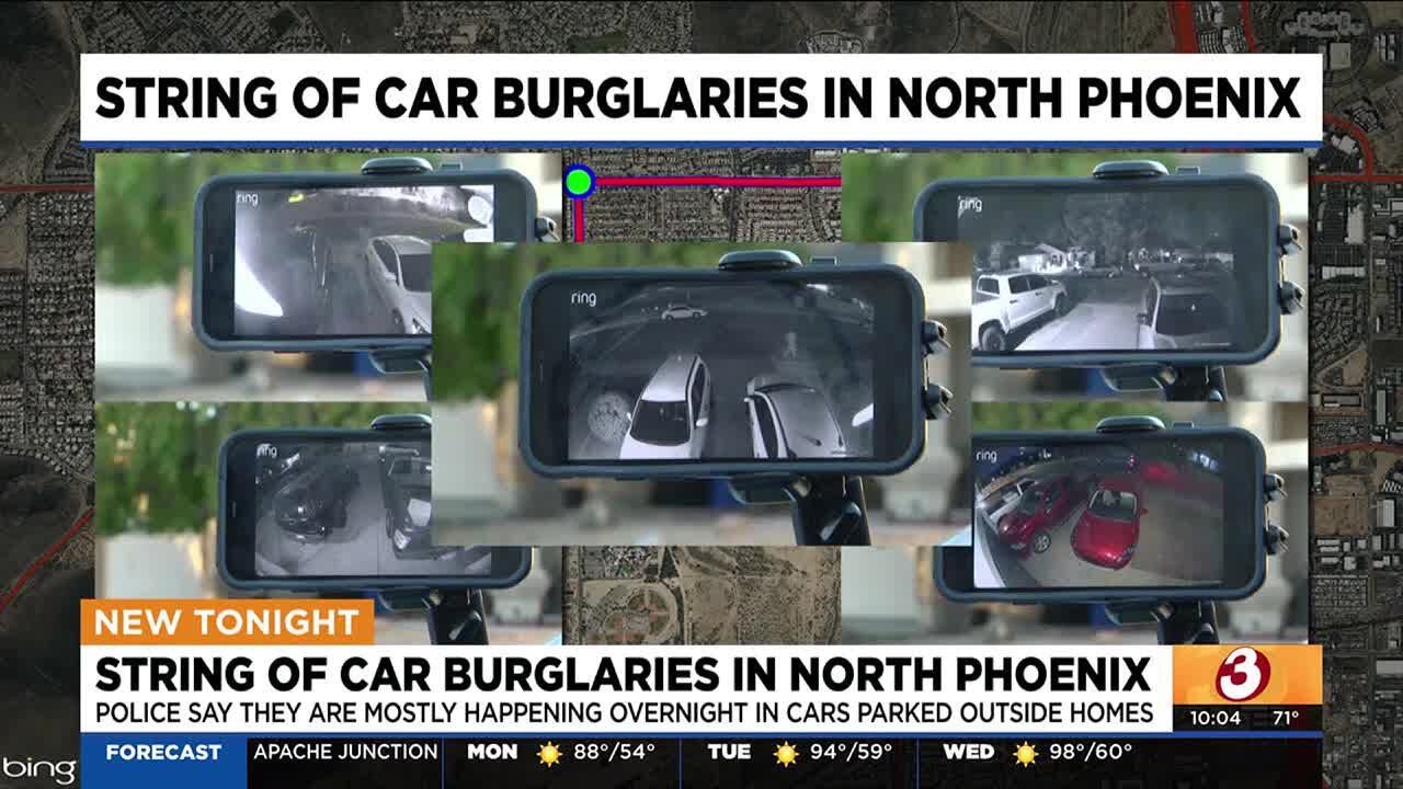 String of car burglaries leaves north Phoenix neighborhood feeling uneasy