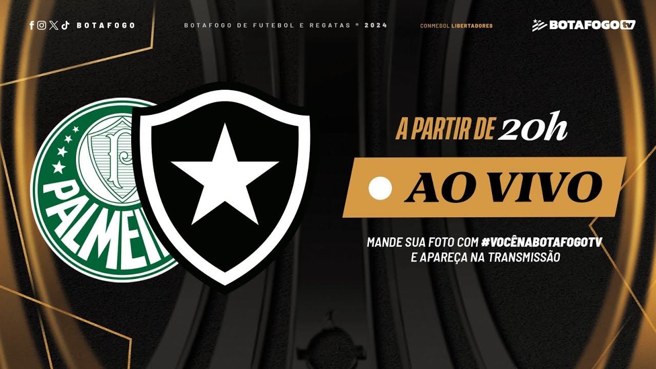AO VIVO | Botafogo x Palmeiras | Conmebol Libertadores - YouTube