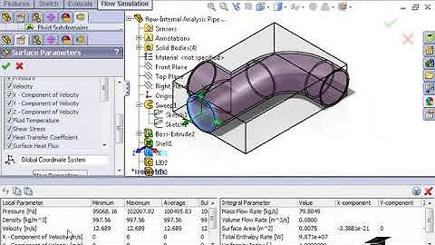 Creating Simple Flow Study of Fluid in a Pipe in SolidWorks
