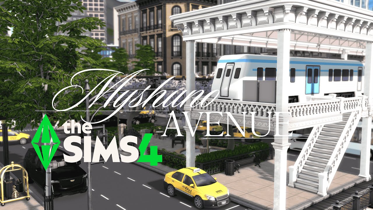 Myshuno Avenue [Luxury City Street] | The Sims 4 speed Build
