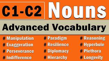 Master Vocabulary Fast | Learn These 100 Advanced Nouns with Synonyms