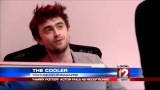 Daniel Radcliff fills in for magazine a receptionist