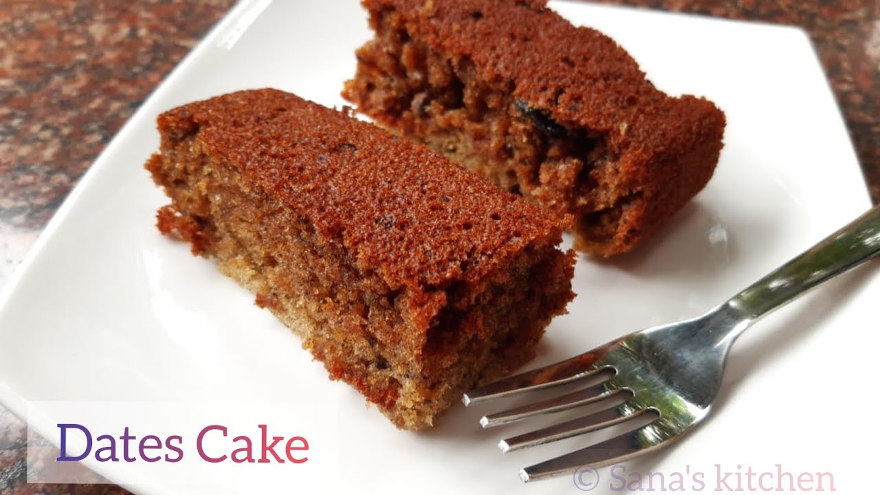 Dates Cake | Easy Dates Cake without Oven | Soft and Spongy Dates Cake | Sana's kitchen