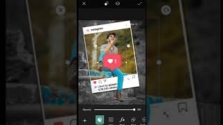 Picsart Creative Photo Editing #shorts | New Instagram Frame Trending Photo Editing #picsart screenshot 3