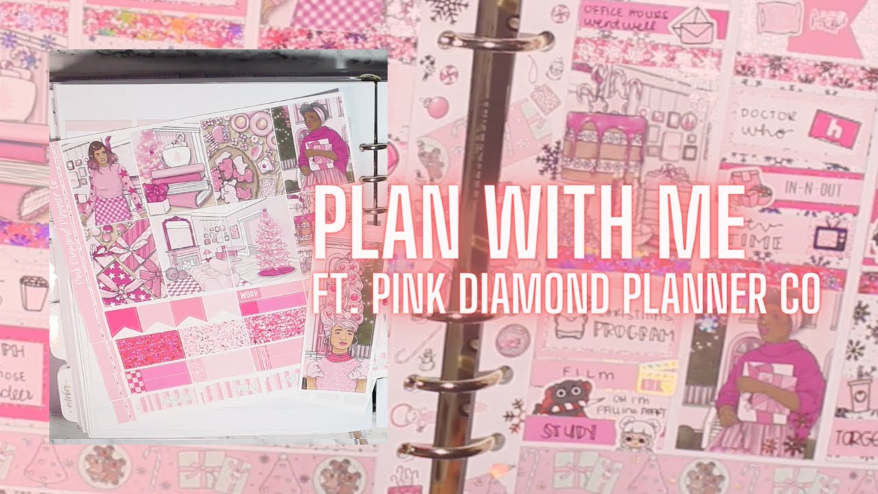 Plan With Me | Week 49 ft. Pink Diamond Planner Co (Pink Peppermint) + movie talks and encanto live