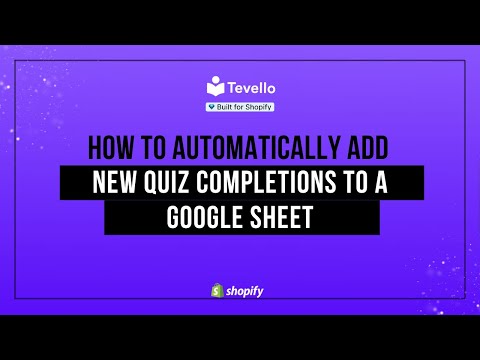 How To Automatically Add New Quiz Completions To a Google Sheet
