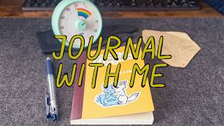 Journal with me 🌊5 | Calm Ocean Waves | Cozy Journaling with Background Noise | LGBTQIA+ | No Music