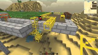 Tekkit automated item transport (logistics pipes)