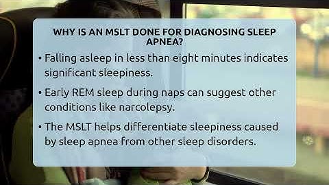 Why Is An MSLT Done For Diagnosing Sleep Apnea? - Sleep Apnea Support Network