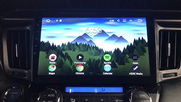 Android head unit 2018 Toyota RAV4 Poweramp