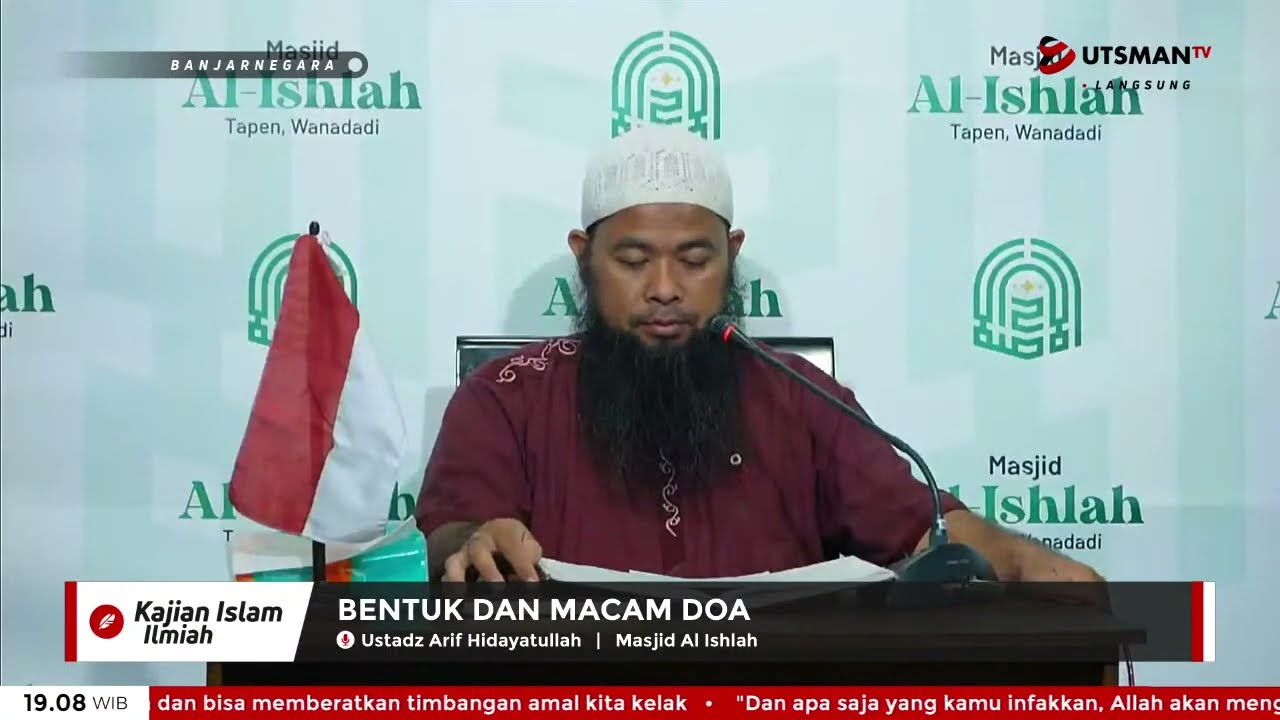 ⁣LIVE Bentuk dan Macam Doa - Ust. Abu Umamah Arif Hidayatullah