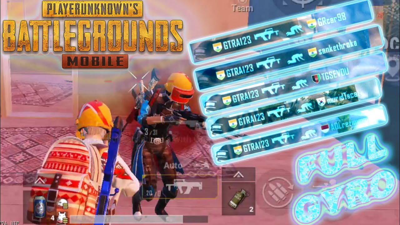 Groza Weapon | PUBG Mobile | 4 finger + Full Gyroscope ! - YouTube