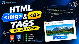 HTML Image & Anchor Tag Tutorial in Hindi | for beginners easy to understand |