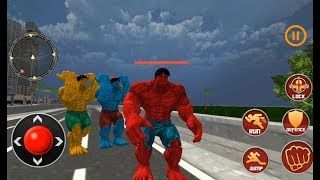 Monster Hero Robot Superhero Crime City Battle | Red Hulk Vs Monster Vs Robot - Android GamePlay screenshot 4