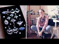 JEWELER&#39;S STUDIO VLOG! Working on the jewelry, chatting about inspiration, trying simple engraving