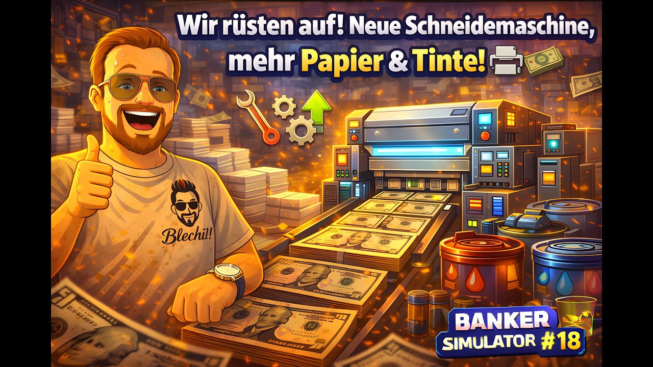 Wir rüsten auf! Neue Schneidemaschine, mehr Papier & Tinte! 🖨️💵 | Banker Simulator #18