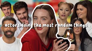 w mag making actors do the most random things and i’m here for it