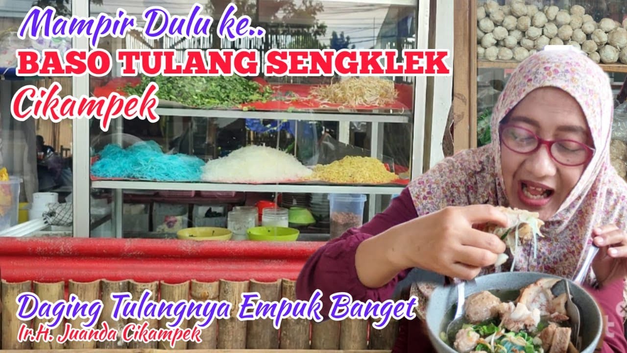 Makan Baso di Baso Tulang Sengklek - YouTube