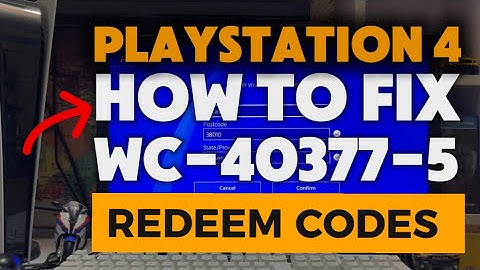 How To Fix PS4 WC-40377-5 Voucher is Not Valid