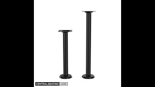 Premium Heavy Duty Floor Mounted Bolt Down Table Base - Sleek and Versatile Design - Assembly