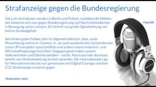 Strafanzeige gegen die Bundesregierung