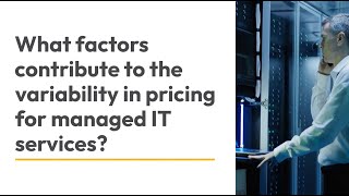 Famous Understanding Managed IT Service Pricing Profile