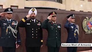 Indian CDS Gen Anil Chauhan Received with Full Military Honors in Armenia | RNA