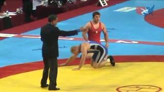 2011 Worlds Freestyle 84kg - Alex Dolly (IRL) vs. Dejan Bogdanov (MKD)
