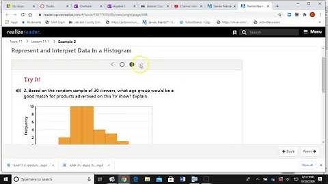 Analyzing Data Displays (Envision 11-1)