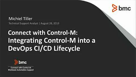 CWCM: Integrating Control-M Into a Devops CI/CD Lifecycle