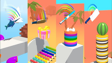 Slice It All 🔪🎁🟡 Gameplay Walkthrough 🌈 Level 45 - 48