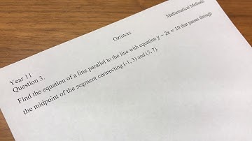 Year 11 Mathematical Methods